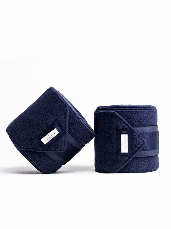 benlindor-classic-navy-silver Equestrian Stockholm Fleece Bandagen Midnight Blue