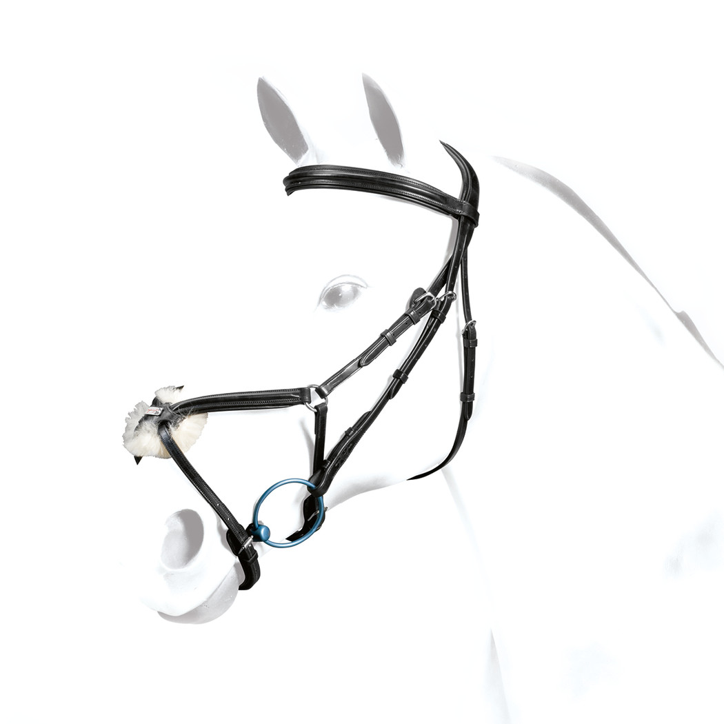 Selleria Equipe Mexikanische Trense aus Leder mit anatomischen Genickstück Selleria Equipe Mexikanische Trense aus Leder mit anatomischen Genickstück