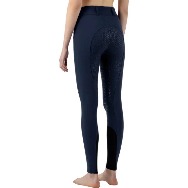 Equiline Damen Reithose Crystalek mit Kristallstoffeinsatz, Knee Grip