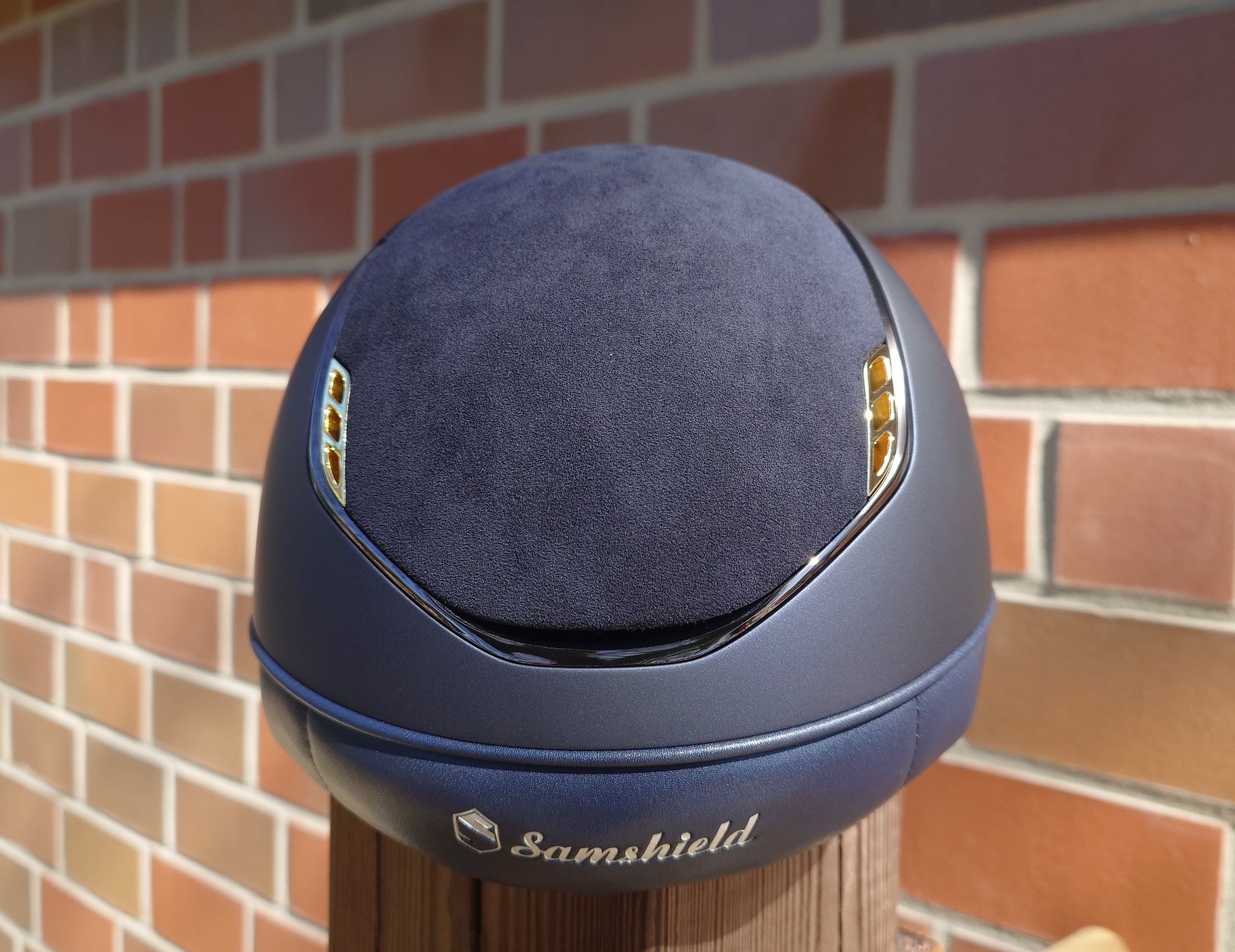 Samshield Reithelm Miss Shield 2.0 Top&FB Alct, Trim black chrome, Blason Crystal Fabric Metallic Go