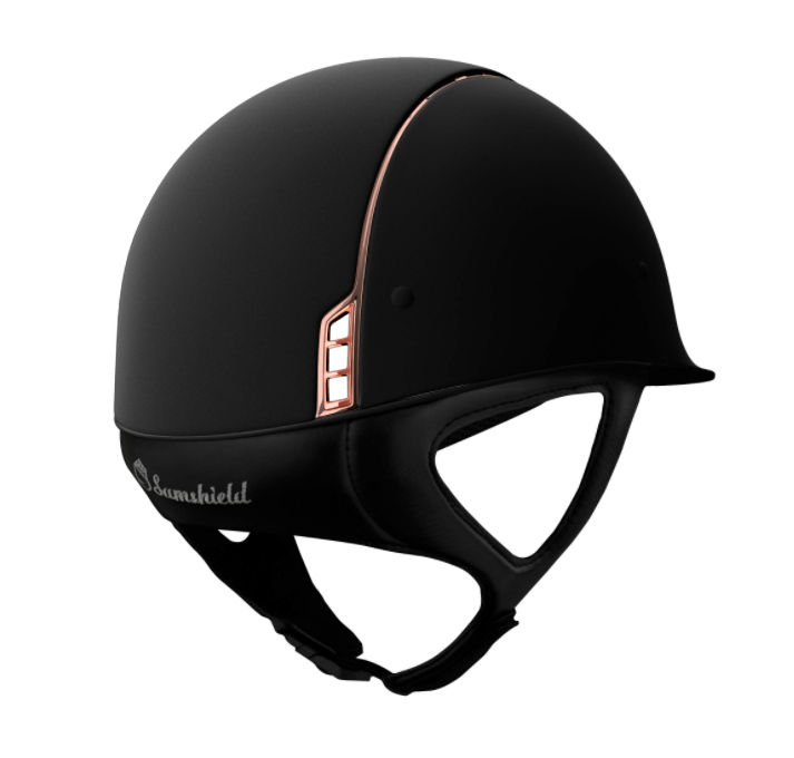 swrg1 Samshield Reithelm Classic Shadow Matt Crystal Fabric Rose Gold, Trim rose gold