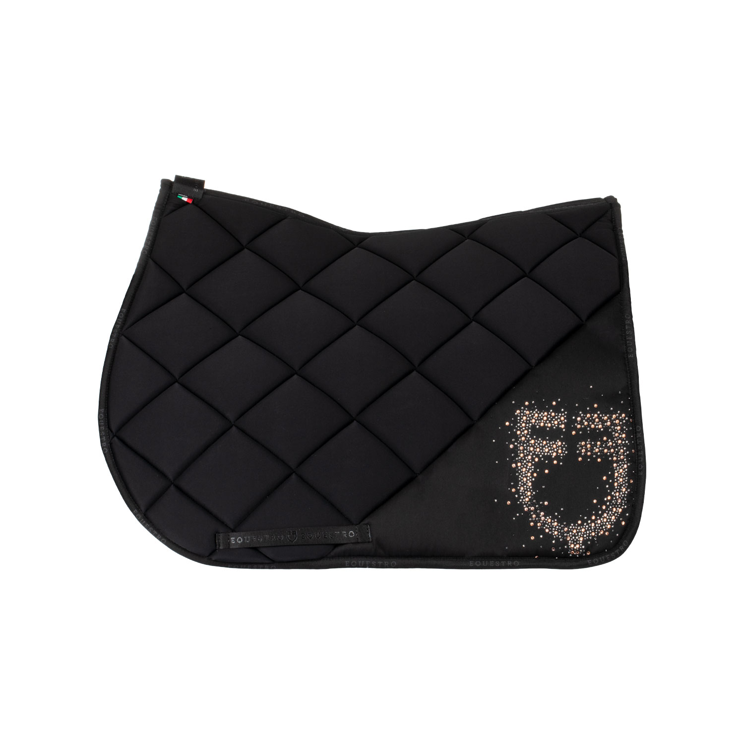 Equestro Spring Schabracke mit Rhinestone Logo