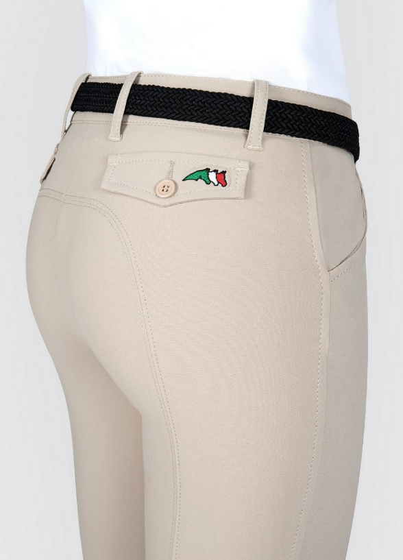 bicebe2 Equiline Damen Reithose Bice Knee Grip, Kniebesatz