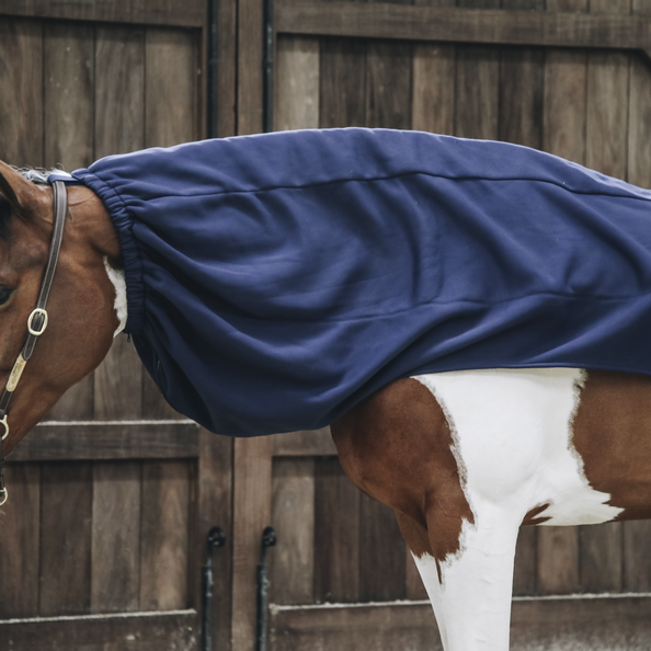 52123navy1 Kentucky Horsewear Halsdecke Cooler Fleece