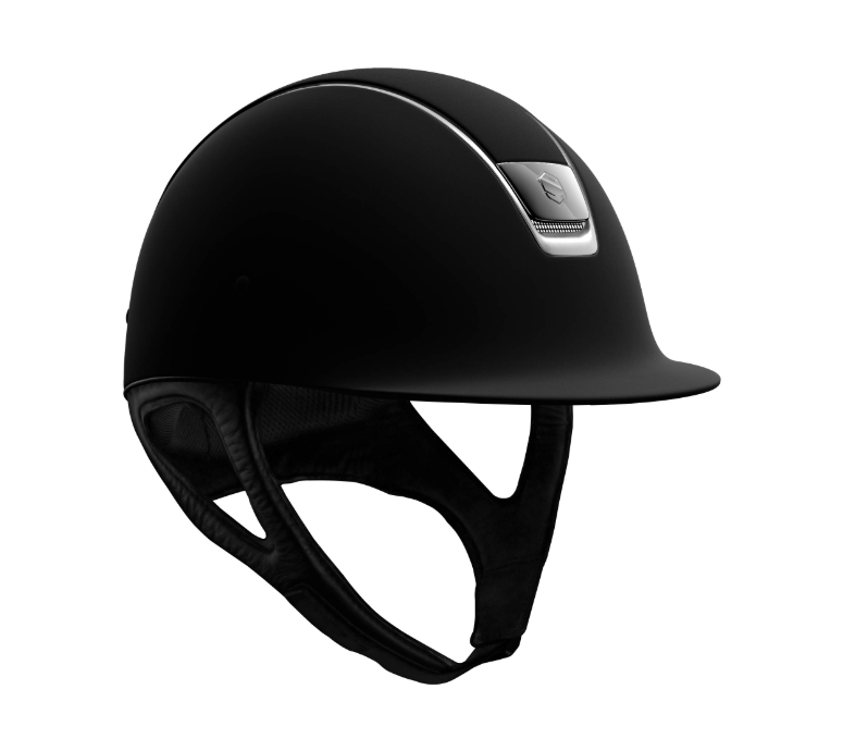 1s Samshield Reithelm Classic Shadowmatt, Titanium, black Chrome mit Inaly