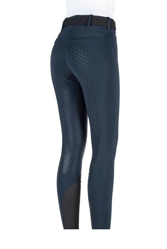 adellekblue2 Equiline Damen Reithose Adellek, Full Grip