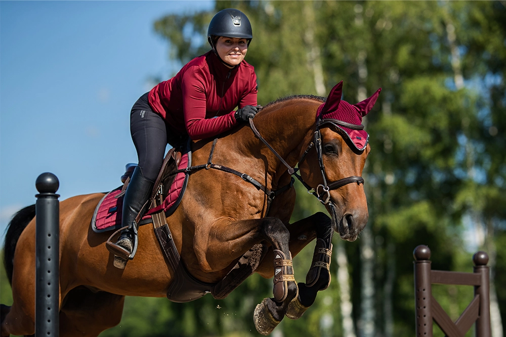 fh-sportive-db2 Equestrian Stockholm Fliegenhaube Sportive Dark Bordeaux