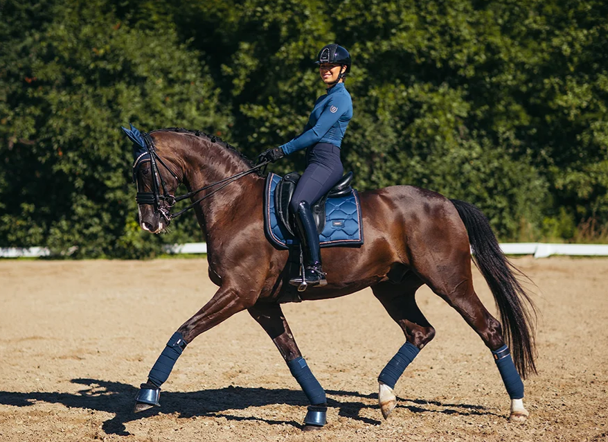 Equestrian Stockholm Dressur Schabracke Monaco blue