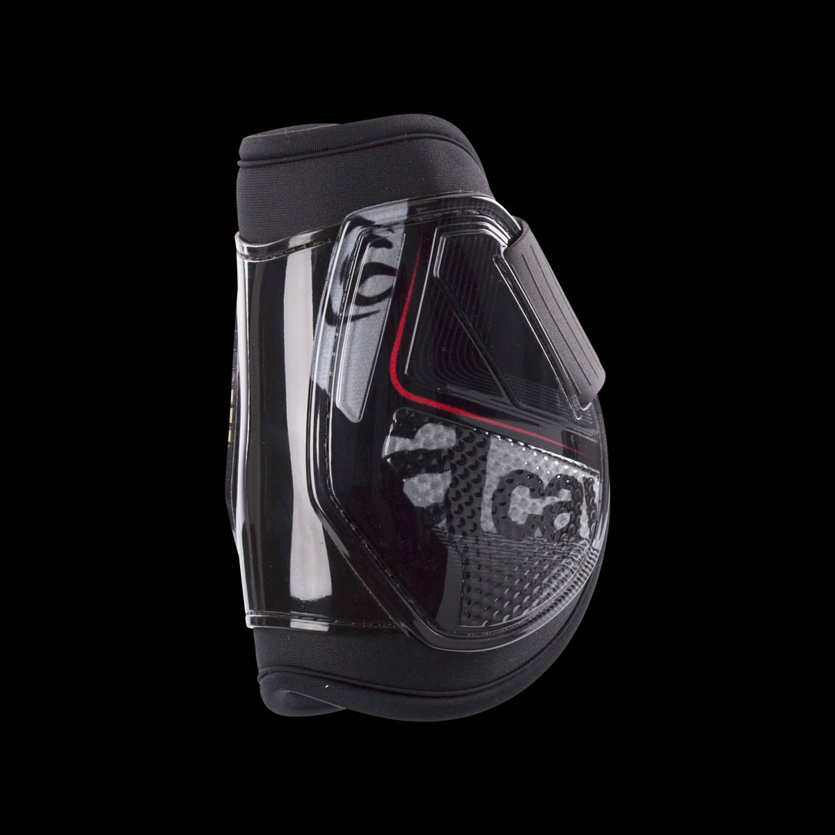 AC687-sw-2 Acavallo OPERA Gamaschen Gummizug-Knopf mit Gel hinten