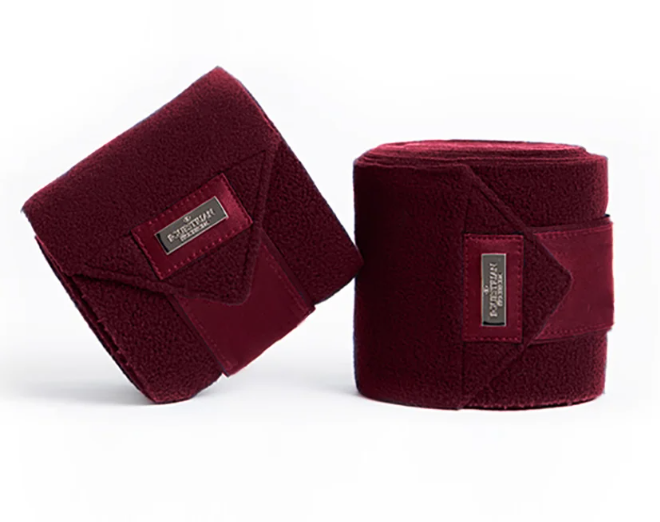 bordeaux Equestrian Stockholm Fleece Bandagen Bordeaux