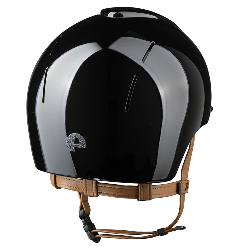 KEP Reithelm Smart Nova Metal polish, Star Silver, Kinnriemen beige