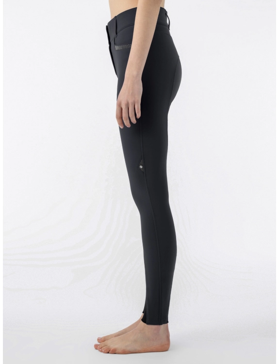 Equiline Damen Reithose Crystalek mit Kristallstoffeinsatz, Knee Grip