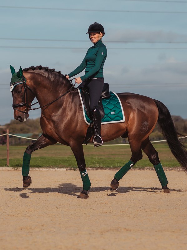 amazonite_dressage_esstockholm Equestrian Stockholm Fleece Bandagen Amazonite