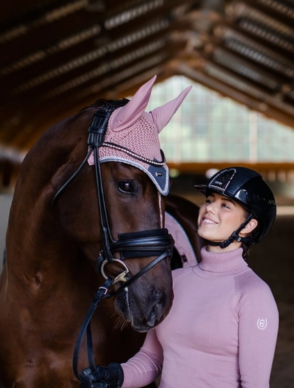 Equestrian Stockholm Fliegenhaube Pink Crystal