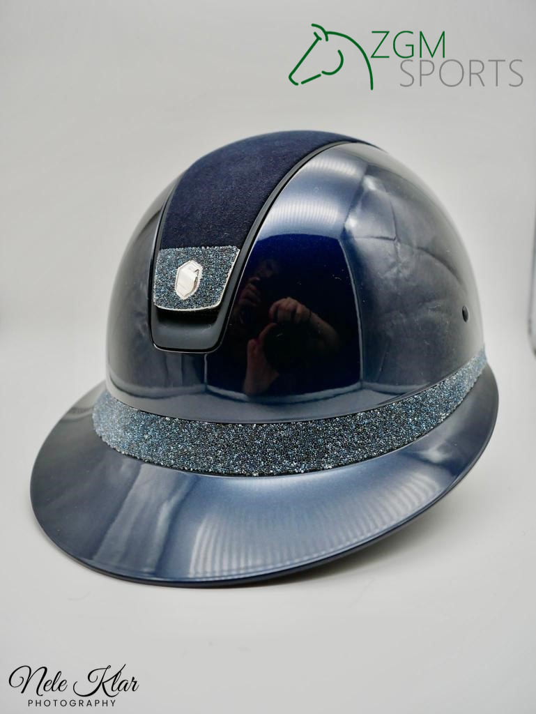 Samshield Reithelm Miss Shield Glossy 2.0 Top Alcantara, Blazon+FB Crystal Fabrics, Trim mat