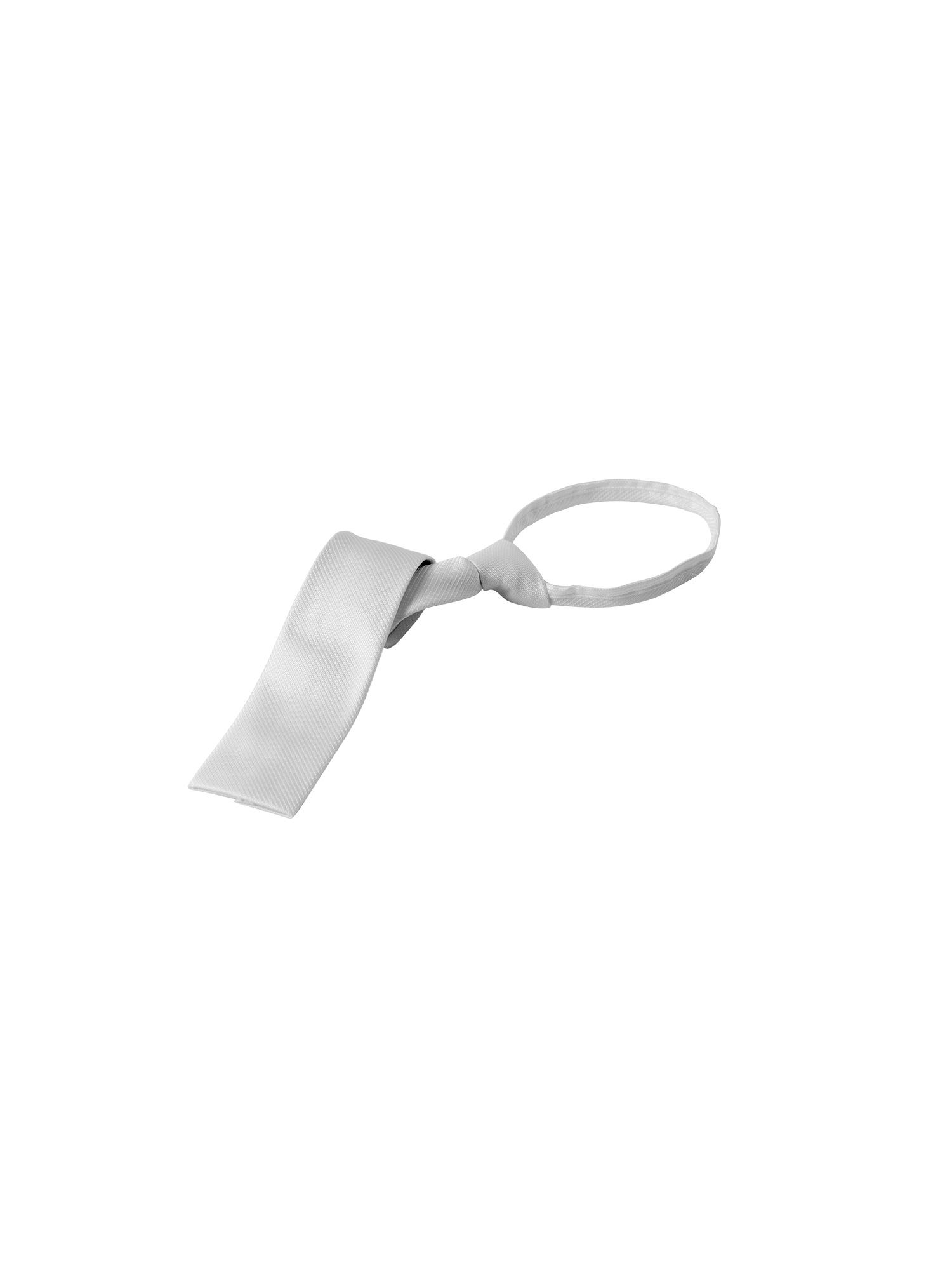 AB00356 Equestro Krawatte modern weiss